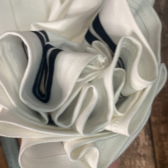 Wild fable white and black stripe pleated elastic waist  skirt - Picture 12 of 16